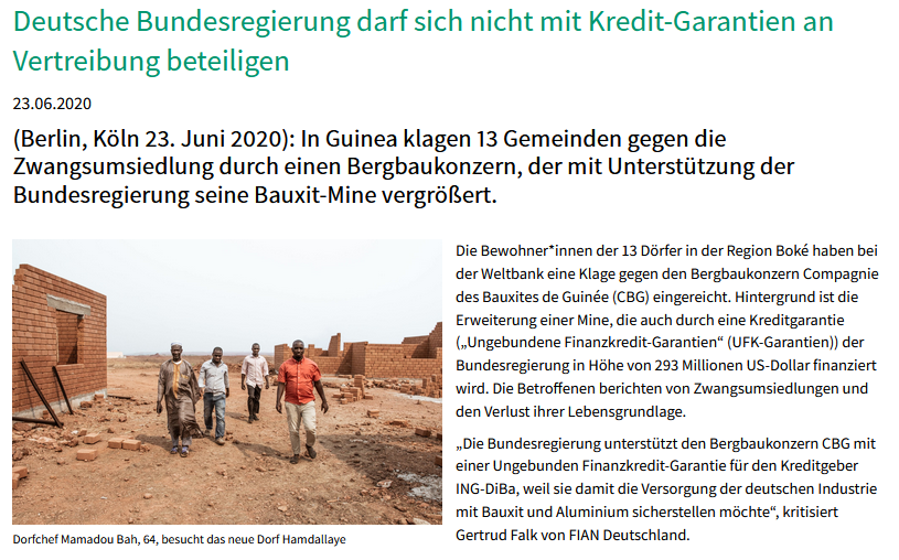 PM Kredite für Vertreibungen